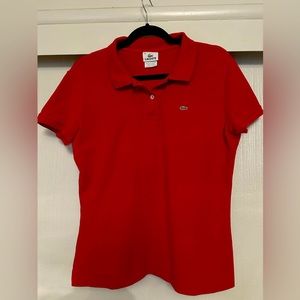 Lacoste red polo